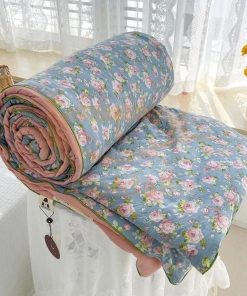 2m x 2m2 rose cotton blanket