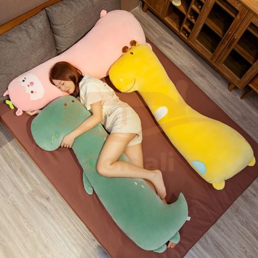 Dinosaur Velvet Long Pillow